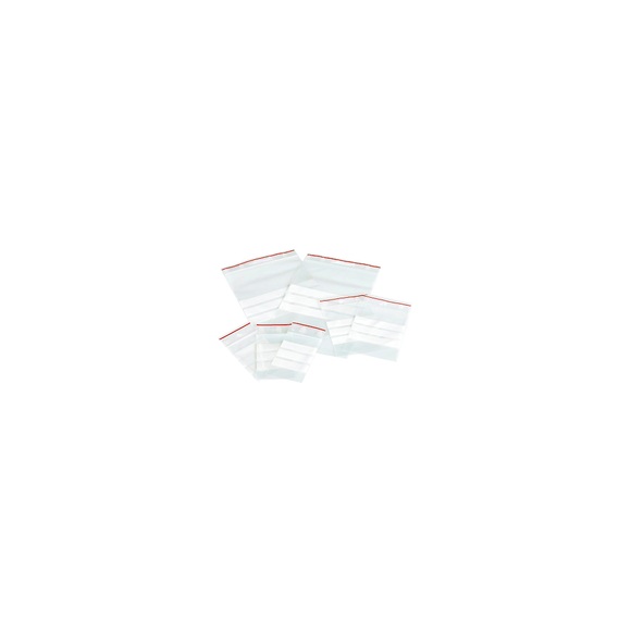 Wiederverschlussbeutel Beschriftungsstreifen Transparent 15 x 25 cm 100 Stück
