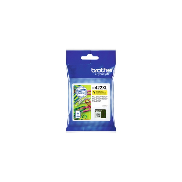 Brother Tintenpatrone, gelb, LC-422XLY, (1'500 Seiten)
