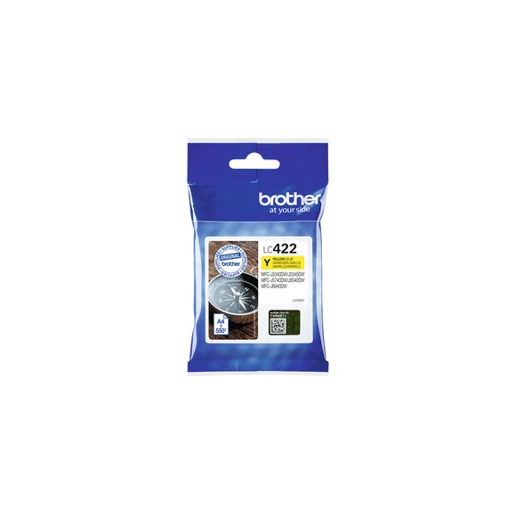 Brother Tintenpatrone, gelb, LC-422Y, (550 Seiten)