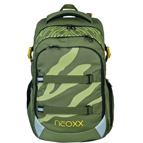 neoxx Schulrucksack »Active, Ready for Green«, Reflektionsnaht, aus recycelten PET Flaschen