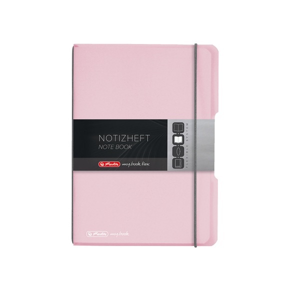 HERLITZ my.book flex A5 11408622 Ros&eacute; 40 Bl.kariert