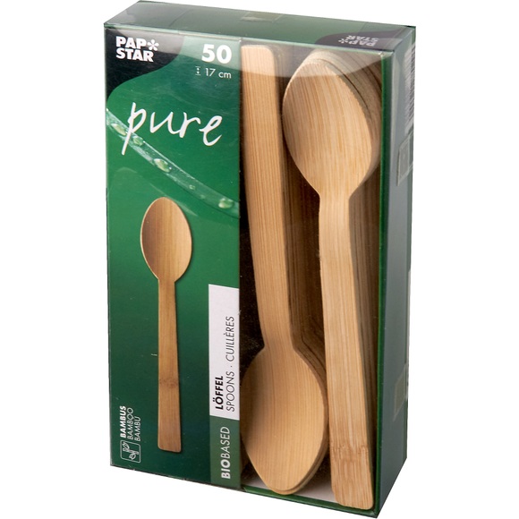 Papstar Rührstäbchen Pure Bambus 110 mm 1000 Stück