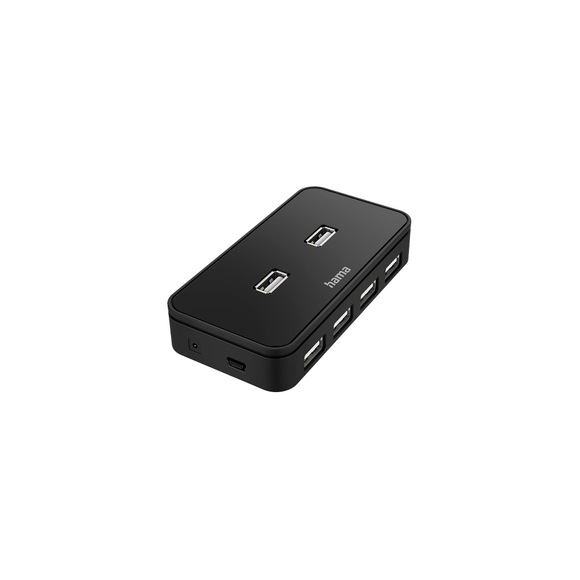Hama USB Hub 2.0 7-Port schwarz