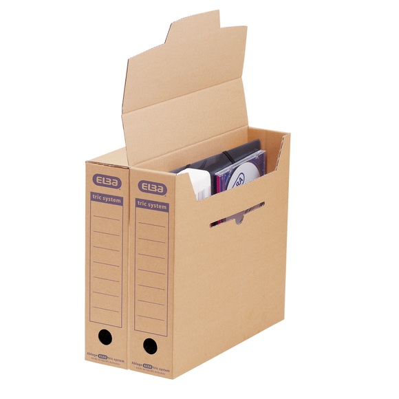 ELBA Archiv-Schachtel tric system Klein, 12 Stück, B 76 x T 339 x H 314 mm