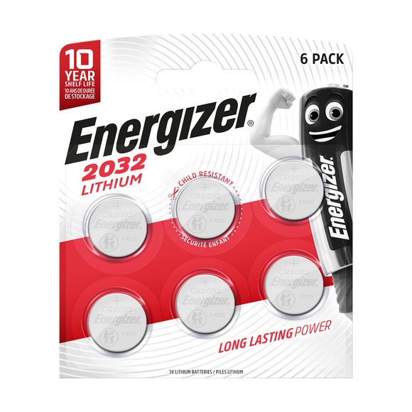 Energizer CR2032 Lithium Knopfzelle 6 Stück