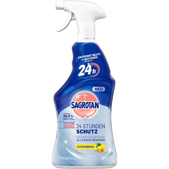 Sagrotan 24 Stunden Schutz Allzweckreiniger 3205840 6 Flaschen à 600 ml
