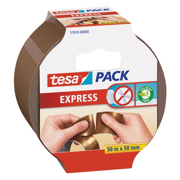 tesa 57810 57810-00-01 Packband tesapack® Express Braun (L x B) 50 m x 50 mm 1 Rolle(n)