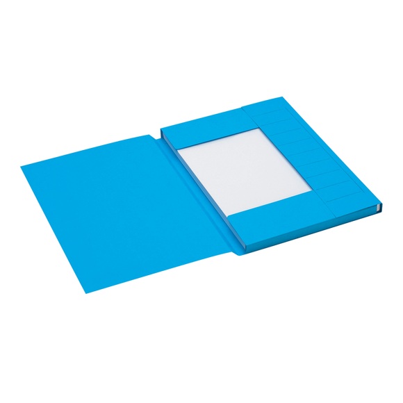 Jalema Aktenmappe 3 Laschen 3182102 A4 Blau Karton