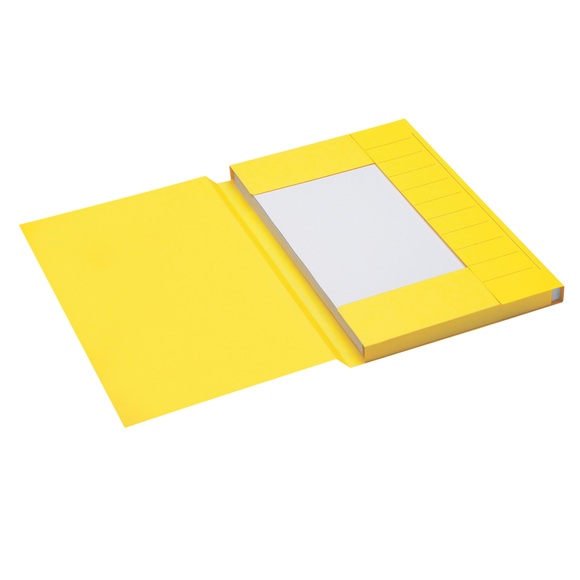 Jalema Aktenmappe 3 Laschen Secolor Kanzleipapier Gelb Karton