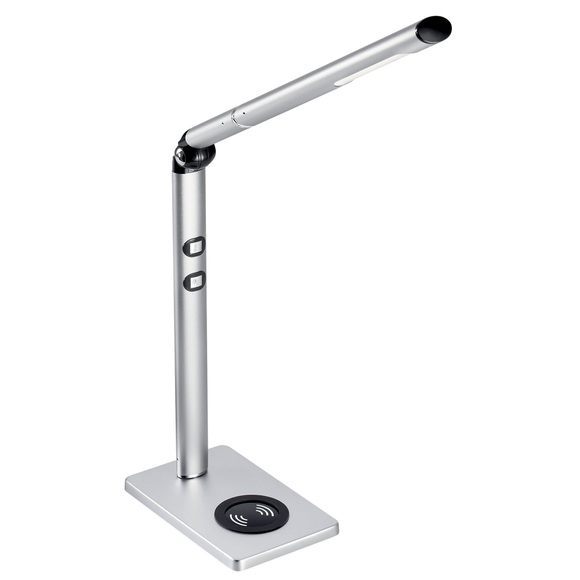 CEP Schreibtischlampe Qi Charger Silber
