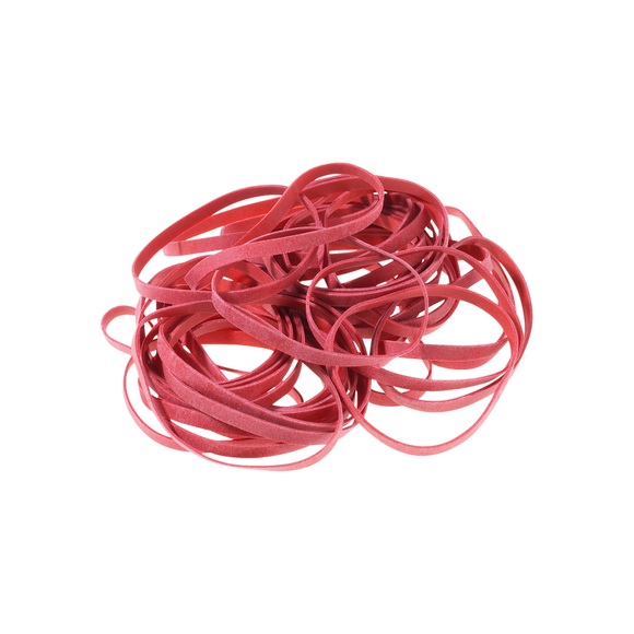 Office Depot Gummibänder 100 x 5 mm Ø 60 mm Rot 500 g