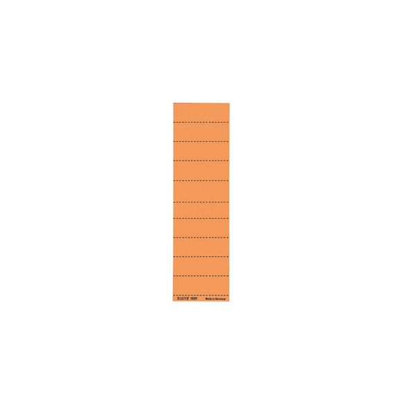 Leitz Beschriftungsschildchen Alpha DIN A4 Orange Karton 6 x 2,1 cm 100 Stück