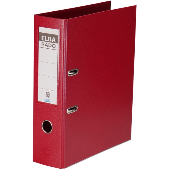 Elba Ordner DIN A4 Rückenbreite: 80 mm Rot 2 Bügel 10497RO