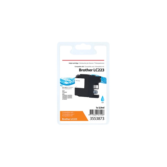 Kompatible Office Depot Brother LC223C Tintenpatrone Cyan