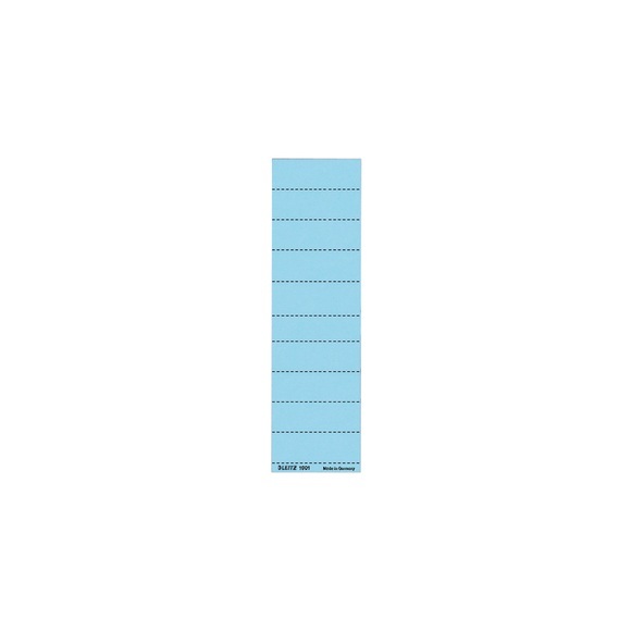 Leitz Beschriftungsschilder Alpha DIN A4 Blau Karton 6 x 2,1 cm 100 Stück