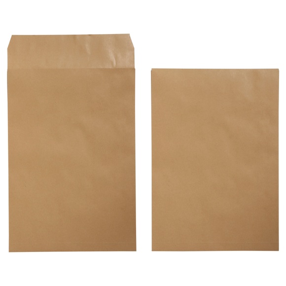 Office Depot Versandtaschen E4 120 g/m² Braun Ohne Fenster Abziehstreifen 280 x 400 mm 25 Stück