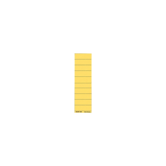 Leitz Beschriftungsschilder Alpha DIN A4 Gelb Karton 6 x 2,1 cm 100 Stück