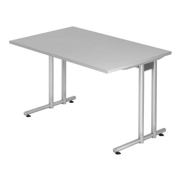 Hammerbacher Schreibtisch Matrix Lichtgrau 1.200 x 800 x 720 mm