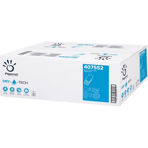 Papernet Falthandtücher 407552 2-lagig M-falz Weiß 20 Stück à 100 Blatt