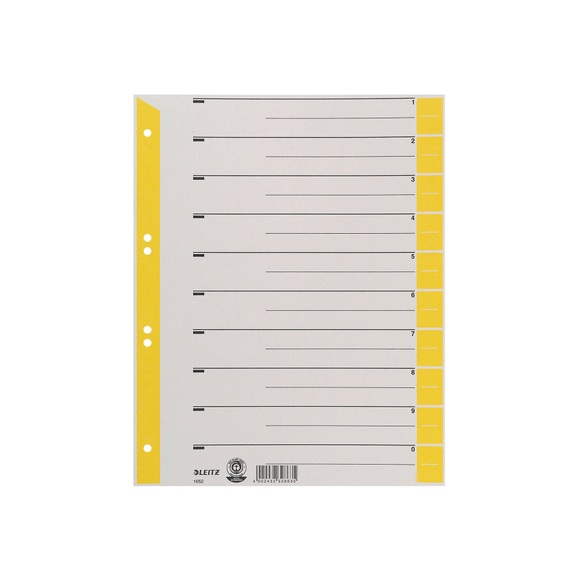 Leitz Trennblatt 16520015 DIN A4 230g Karton gelb