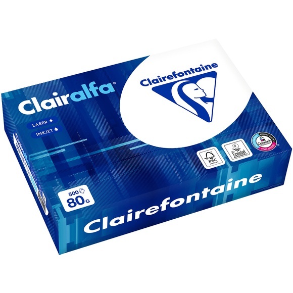 Clairefontaine 2800 Kopier-/ Druckerpapier DIN A5 80 g/m² Weiss 500 Blatt