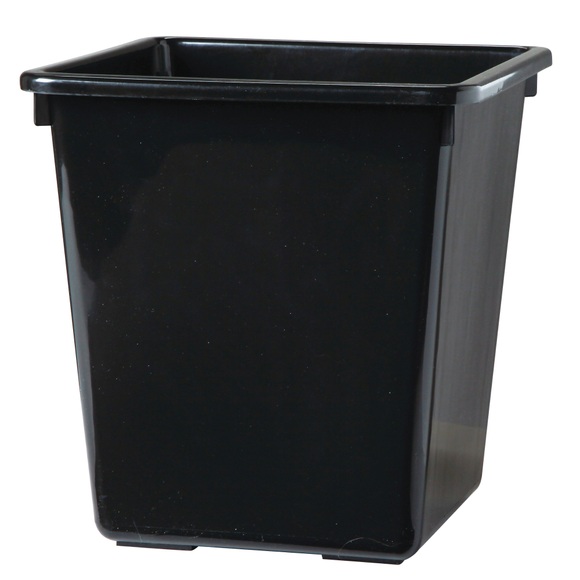 Vepa Bins Kunststoff Abfalleimer 34 x 34 x 36 cm Schwarz