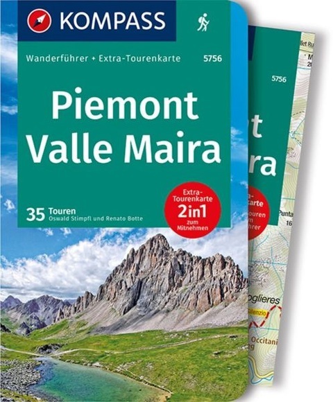 Kompass Wanderführer Piemont - Valle Maira, m. 1 Karte