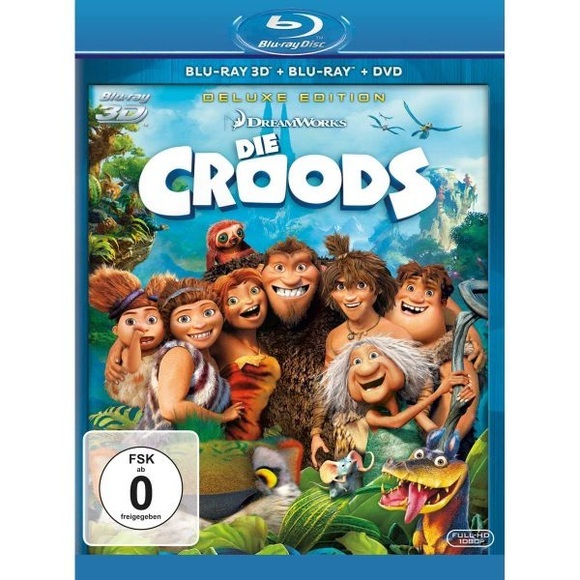 Die Croods 3D, 2 Blu-ray