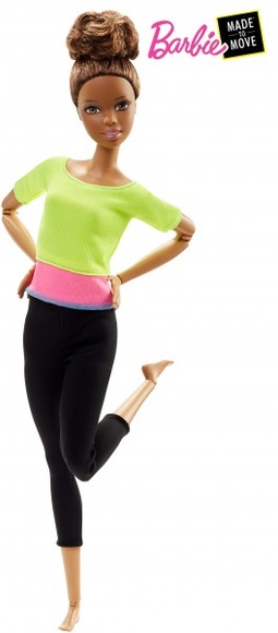 Barbie Made to Move mit gelbem Top, Puppe
