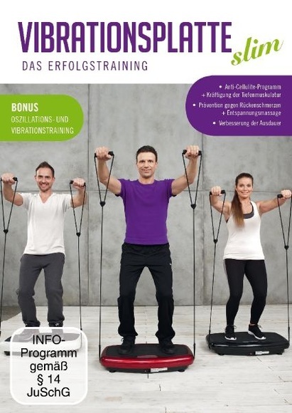 Vibrationsplatte Slim, 1 DVD