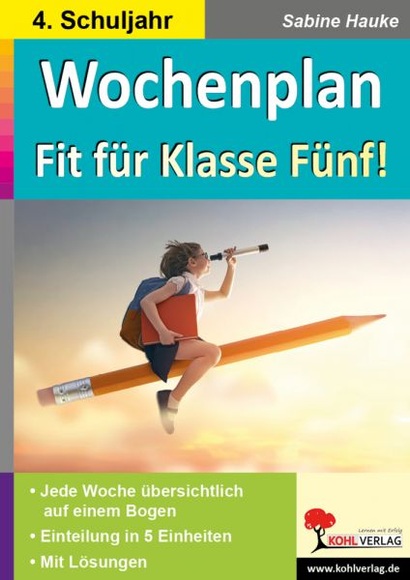Wochenplan Fit für Klasse Fünf! - Jede Woche übersichtlich auf einem Bogen!