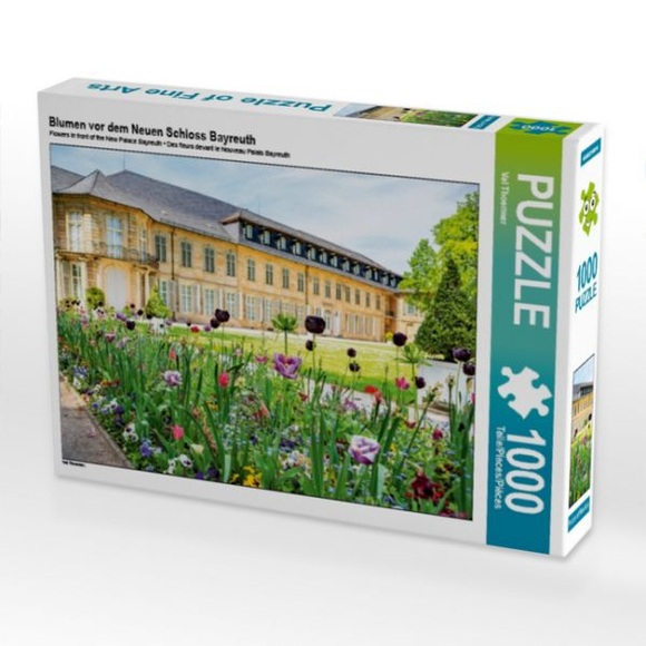 Blumen vor dem Neuen Schloss Bayreuth (Puzzle)