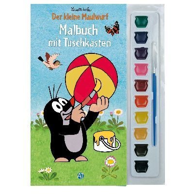 Der kleine Maulwurf, Malbuch mit Tuschkasten