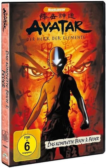 Avatar, Der Herr der Elemente, Das komplette Buch 3: Feuer, 4 DVDs