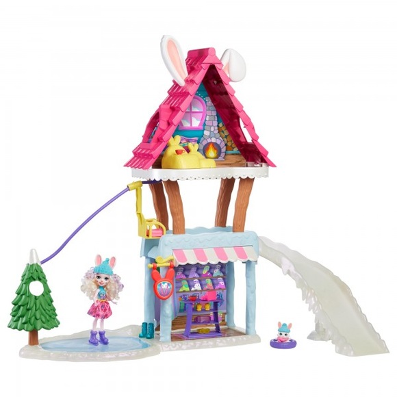 Enchantimals Hasen Skihütte Spielset