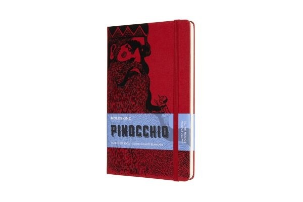Moleskine Notizbuch - Pinocchio, Large/A5, Blanko, Mangiafuoco