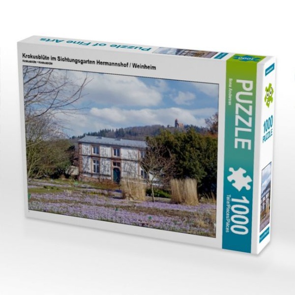 Krokusblüte im Sichtungsgarten Hermannshof / Weinheim (Puzzle)