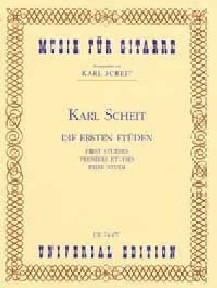 Die ersten Etüden, für Gitarre