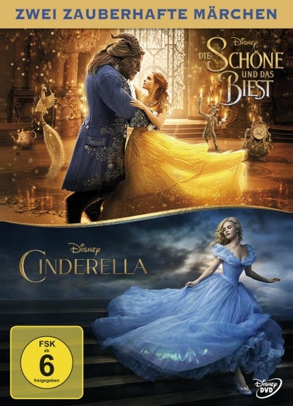 Die Schöne und das Biest / Cinderella (Live-Action Doppelpack), 2 DVDs
