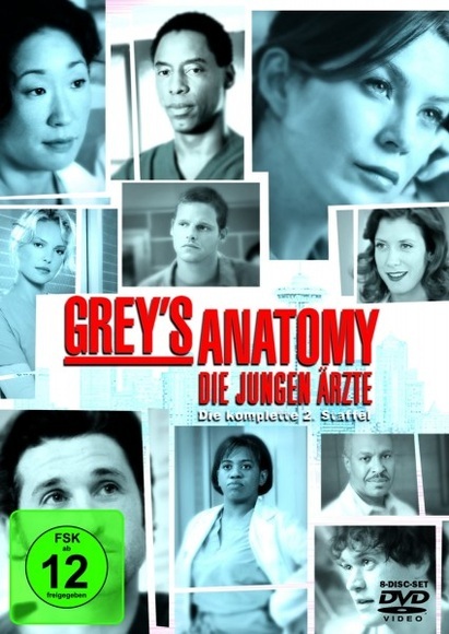 Grey's Anatomy, Die jungen Ärzte. Staffel.2, 8 DVDs
