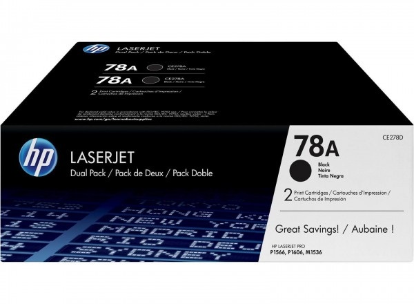 HP schwarz 2 Stk. Toner