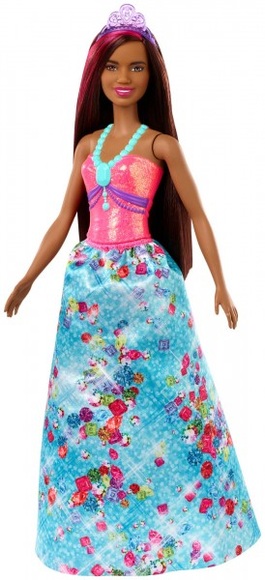 Barbie Dreamtopia Prinzessinnen-Puppe (brünett und pinkfarbenes Haar)
