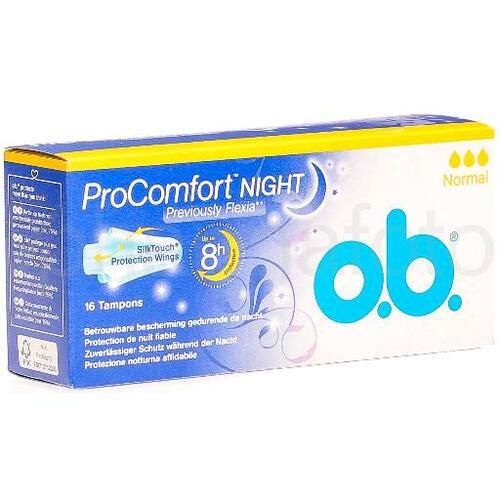 o.b. Tampns Flexia PrCmfrt Night Nrmal (16 Stück)