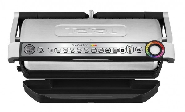 Tefal Optigrill+ XL Gc722D - Kontaktgrill (Schwarz/Silber)