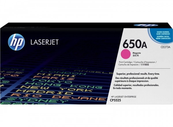 Original Tonerpatrone magenta HP No. 650, CE273A