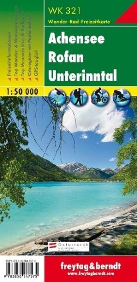 Freytag & Berndt Wander-, Rad- und Freizeitkarte Achensee, Rofan, Unterinntal