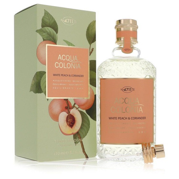 4711 Acqua Colonia White Peach & Coriander by Maurer & Wirtz Eau de Cologne Spray (Unisex) 169 ml
