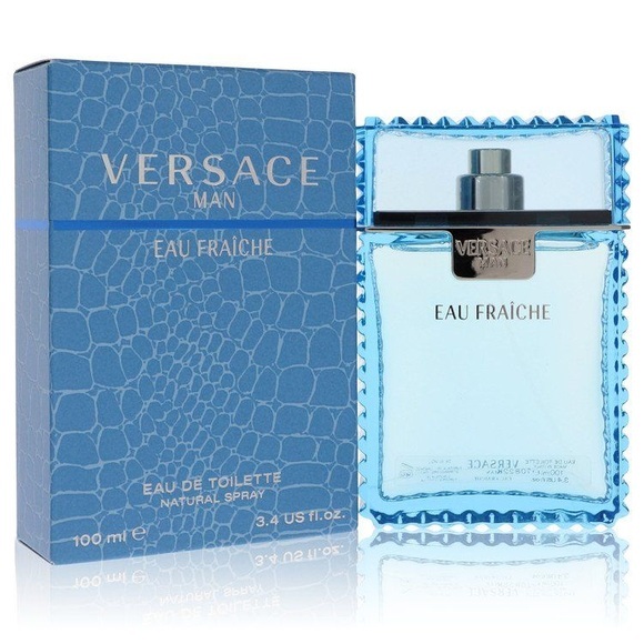 Versace Man by Versace Eau Fraiche Eau de Toilette Spray (Blue) 100 ml