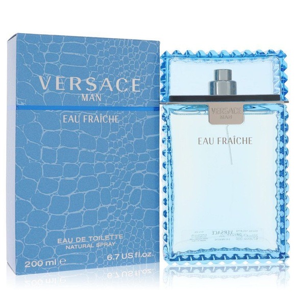 Versace Man by Versace Eau Fraiche Eau de Toilette Spray (Blue) 200 ml