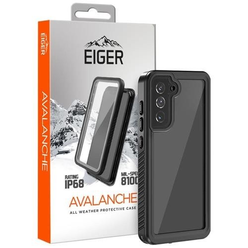 Eiger - Samsung Galaxy S21+ Plus 5G Avalanche Case Wasserfeste Outdoor Schutz Hülle IP68 (EGCA00280) - Schwarz